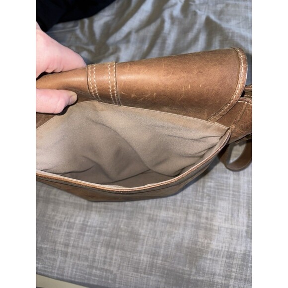 Handmade Leather Satchel NOVICA Artisan Shoulder Bag Mexico Brown Hinojosa 11.5 - Picture 10 of 16